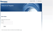 Tablet Screenshot of intermec-rma.com